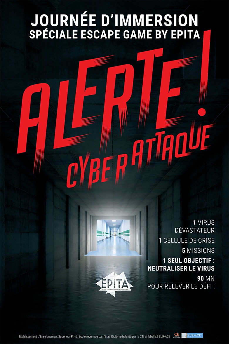Escape Game by EPITA le 25 février 2022 : à votre tour de contrer la cyber-attaque !